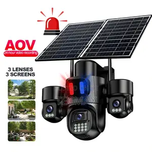 3 Lens 4G Solar Security Camera