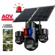 3 Lens 4G Solar Security Camera - 1