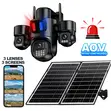3 Lens 4G Solar Security Camera - 4