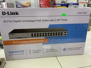 D-Link DGS-F1024P-E 26-Port Gigabit PoE Unmanaged Switch