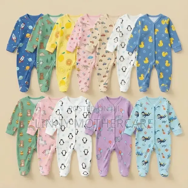 3-Piece Baby Sleepsuit/Overall Set - 1