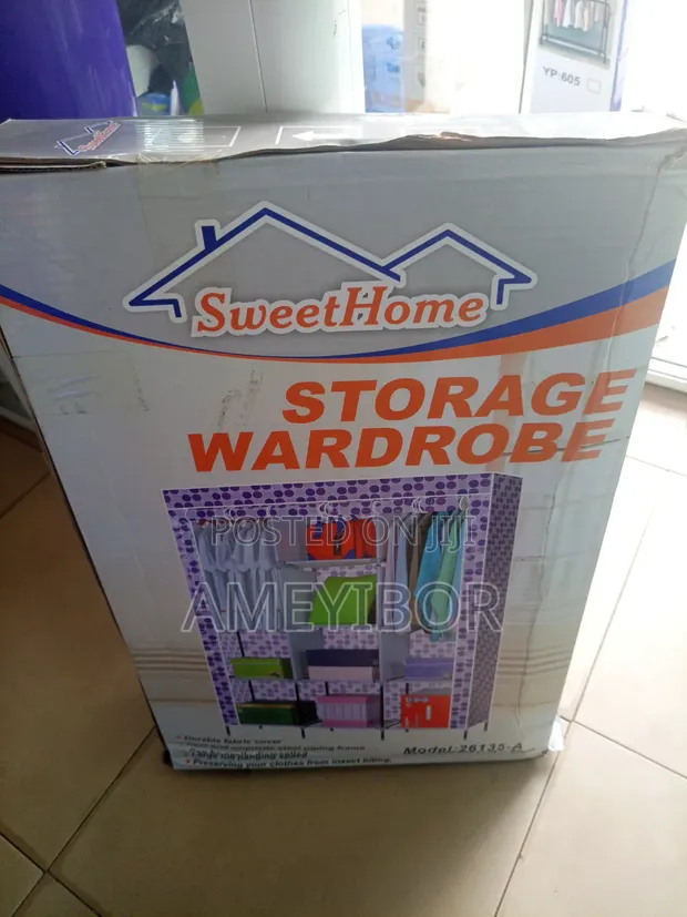 Double Fabric Cover Storage Wardrobe - 1