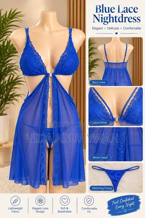 Women's Night Dress/Lingerie - XXL Blue