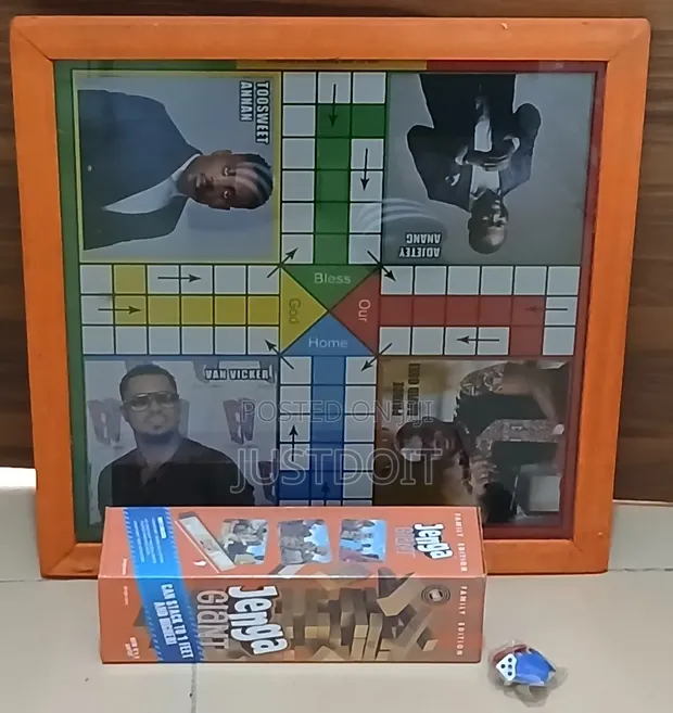 Large Ludo & Jenga Game Bundle - 1