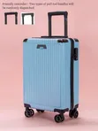 Blue Zipless Aluminum-Framed Polycarbonate Hard-Shell Spinner Suitcase - 2