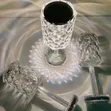 Crystal Diamond-Pattern Glass Vase - 3