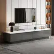 Modern Luxury TV Console - Grey & White Marble Effect - 3