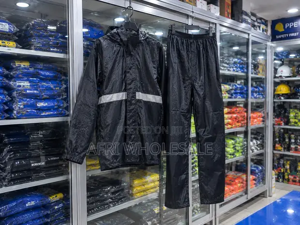 Waterproof Rain Suit Workwear Safety Rain Jacket PPE - 1