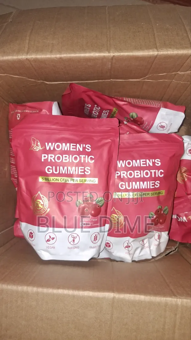 Women's Cranberry Probiotic Gummies - Sugar-Free, Non-GMO - 1