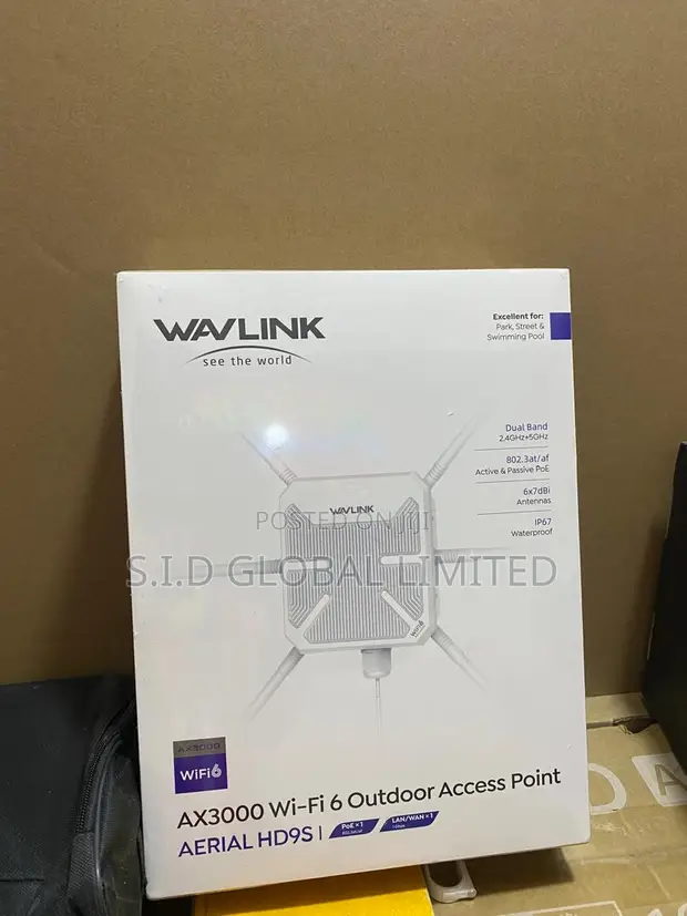Wavlink AX3000 WiFi 6 Outdoor Access Point Aerial HD9S - 1