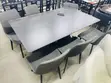 6 Seater Marble Dining Set (Black Marble) - 2