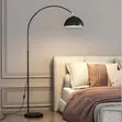 Artiss Modern Arched Floor Lamp - Matte Black - 1