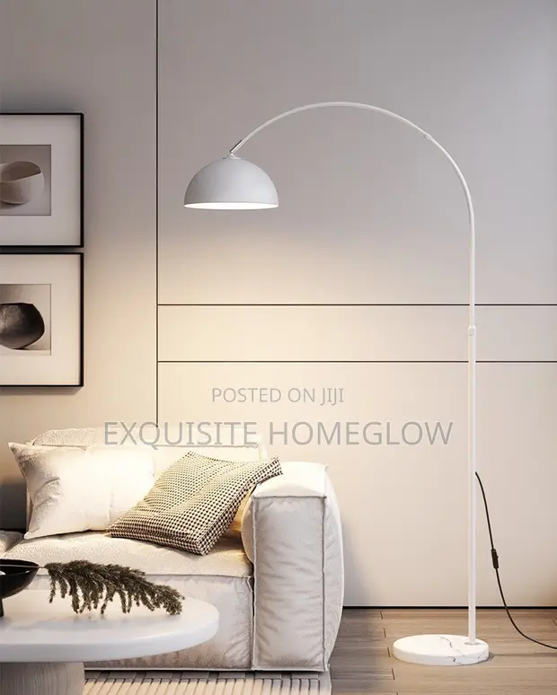 Artiss Modern Arched Floor Lamp - White - 1