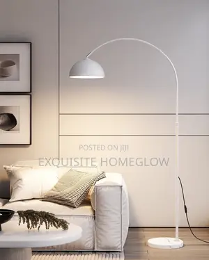 Artiss Modern Arched Floor Lamp - White
