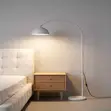 Artiss Modern Arched Floor Lamp - White - 4