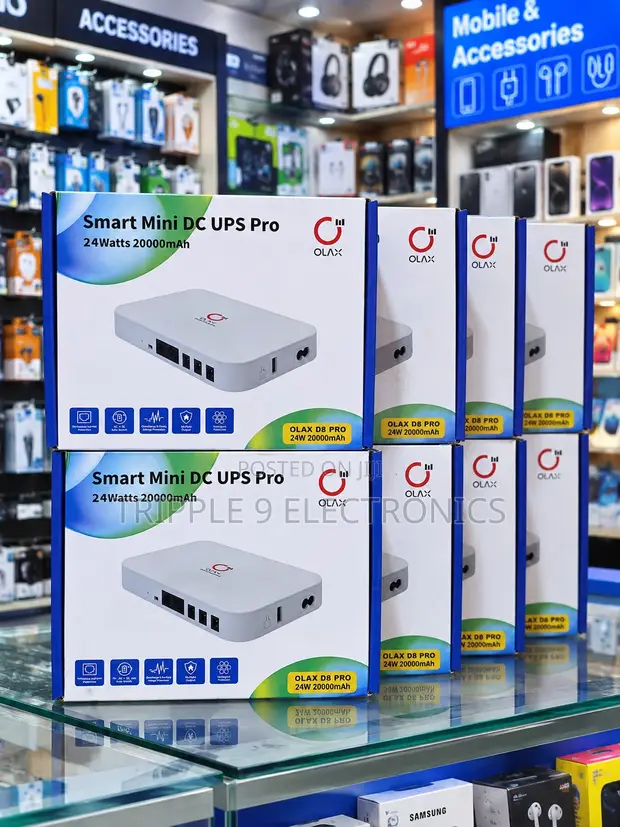 OLAX D8 Pro Smart Mini DC UPS (24W / 20,000mAh) - 1