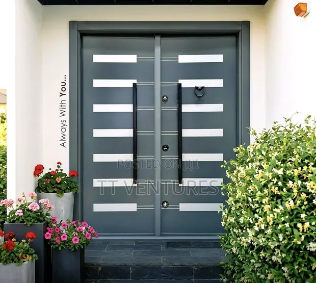 Grey Double Turkish Armored Security Door - 1