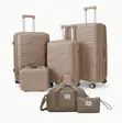 6-Piece Travel Luggage Set with Spinner Wheels, Lock, and Travel Bag - 2