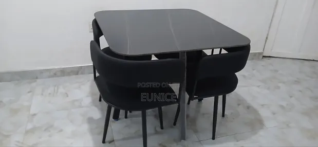 Durable Dining Set with 4 Chairs - 1