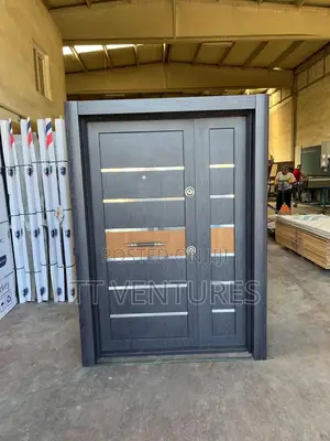 1 & Half Turkish Security Door - Dark Grey