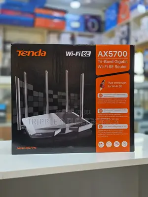 Tenda RX27 Pro AX5700 Tri-Band Wi-Fi 6E Router