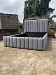 Channel Tufted Double Bed Frame - Woodland Furniture - 3