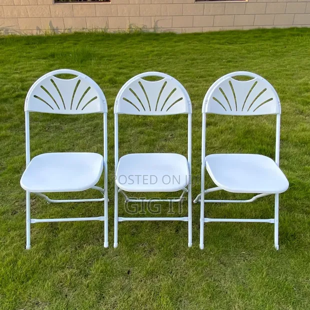 Foldable Funback Chairs (White) - 1