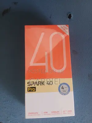 New Tecno Spark 40 Pro 256GB Black