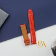 Genuine Red Leather Watch Strap (20, 22, 24mm) - 2