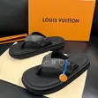 Louis Vuitton Black Suede Thong Slides - 2