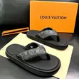 Louis Vuitton Black Suede Thong Slides - 5