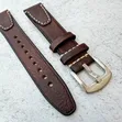 Genuine Vintage Style Coffee Strap (20, 22, 24mm) - 1