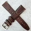 Genuine Vintage Style Coffee Strap (20, 22, 24mm) - 3