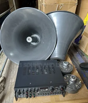 Reflex Horn Speaker and Amplifier Set