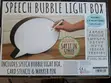 Speech Bubble LED Light Box Message Board with Marker - 2