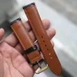 Genuine Handmade Leather Watch Straps - Black (Sizes 20, 22, 24) - 5
