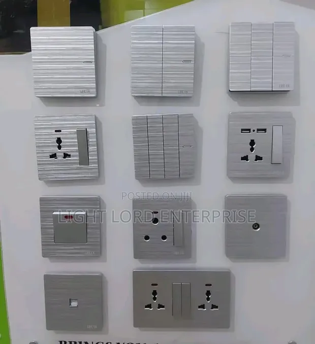 SPE Sliver Aluminum Socket and Switches - 1