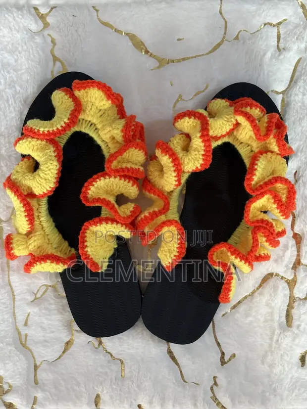 Crochet Slippers - Handmade Wool - 1
