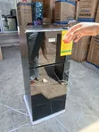 Nasco Black Mirror 95L Double Door Fridge - 1