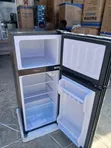 Nasco Black Mirror 95L Double Door Fridge - 2