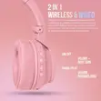 JST 31 Pink Stereo Headphones - 4