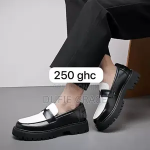 Men's Quality Leather Loafers - Black, Size 42