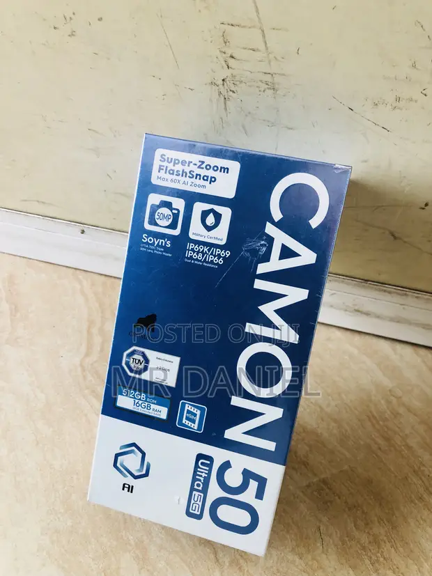 New Tecno Camon 50 Ultra 256GB Black - 1