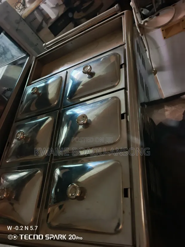 Stainless Steel Gas Food Trolley - 1