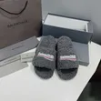 Balenciaga Furry Slides - 1