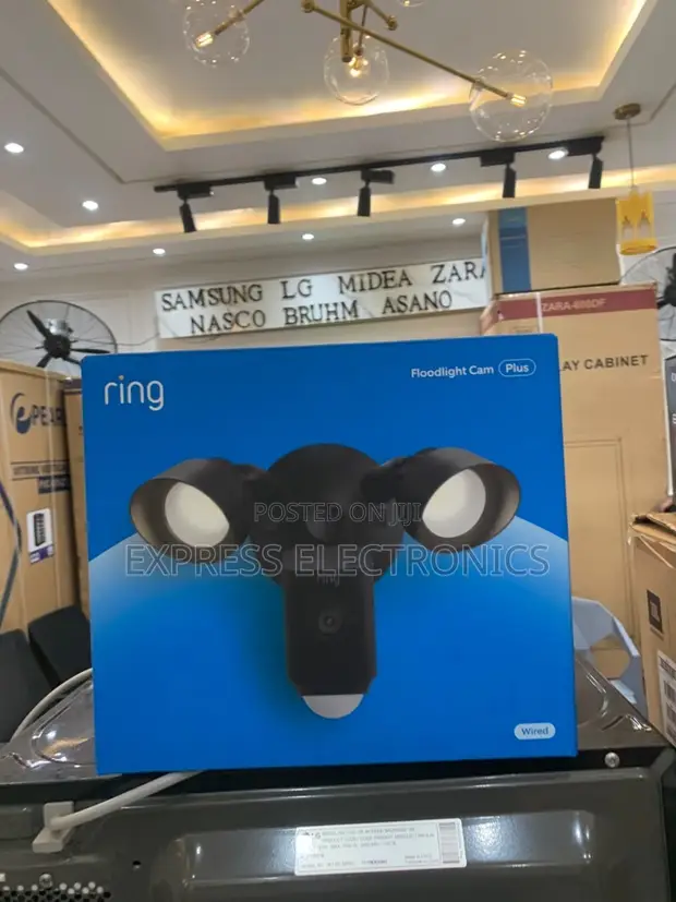 Ring Floodlight Cam Plus Outdoor Wired 1080p Surveillance - 1