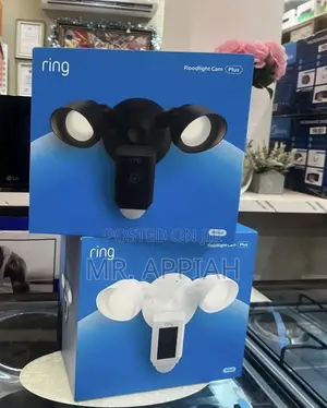 Ring Floodlight Cam Wired Plus - Outdoor Security Camera (Black/White)