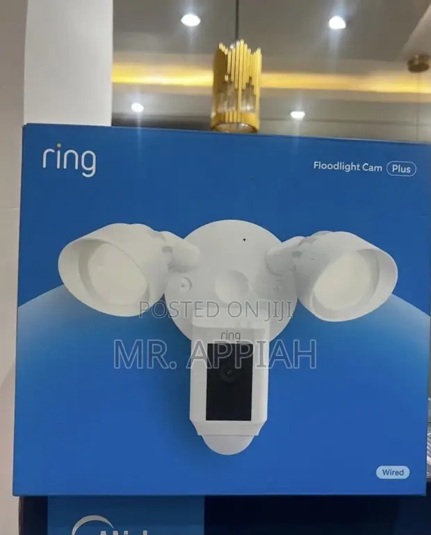 Ring Floodlight Cam Wired Plus - Outdoor Security Camera (White) - 1