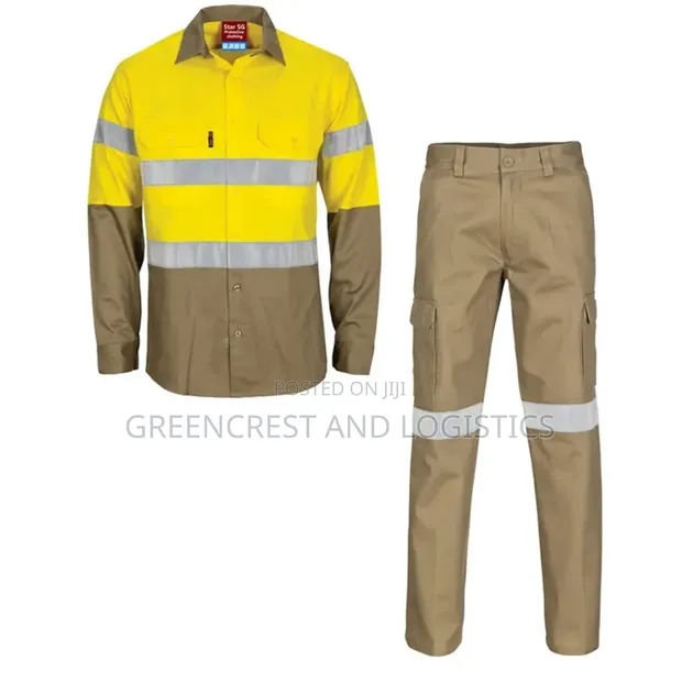Brown Khaki Mining Workwear Set - 1