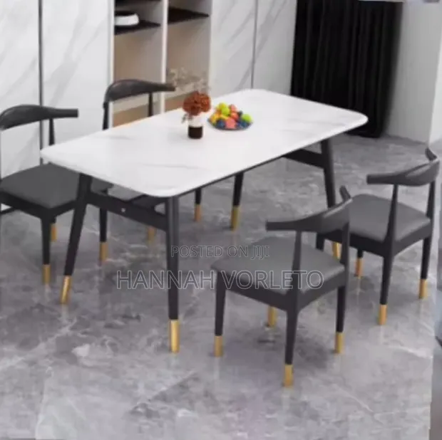 Dining Table with 4 Chairs - 1